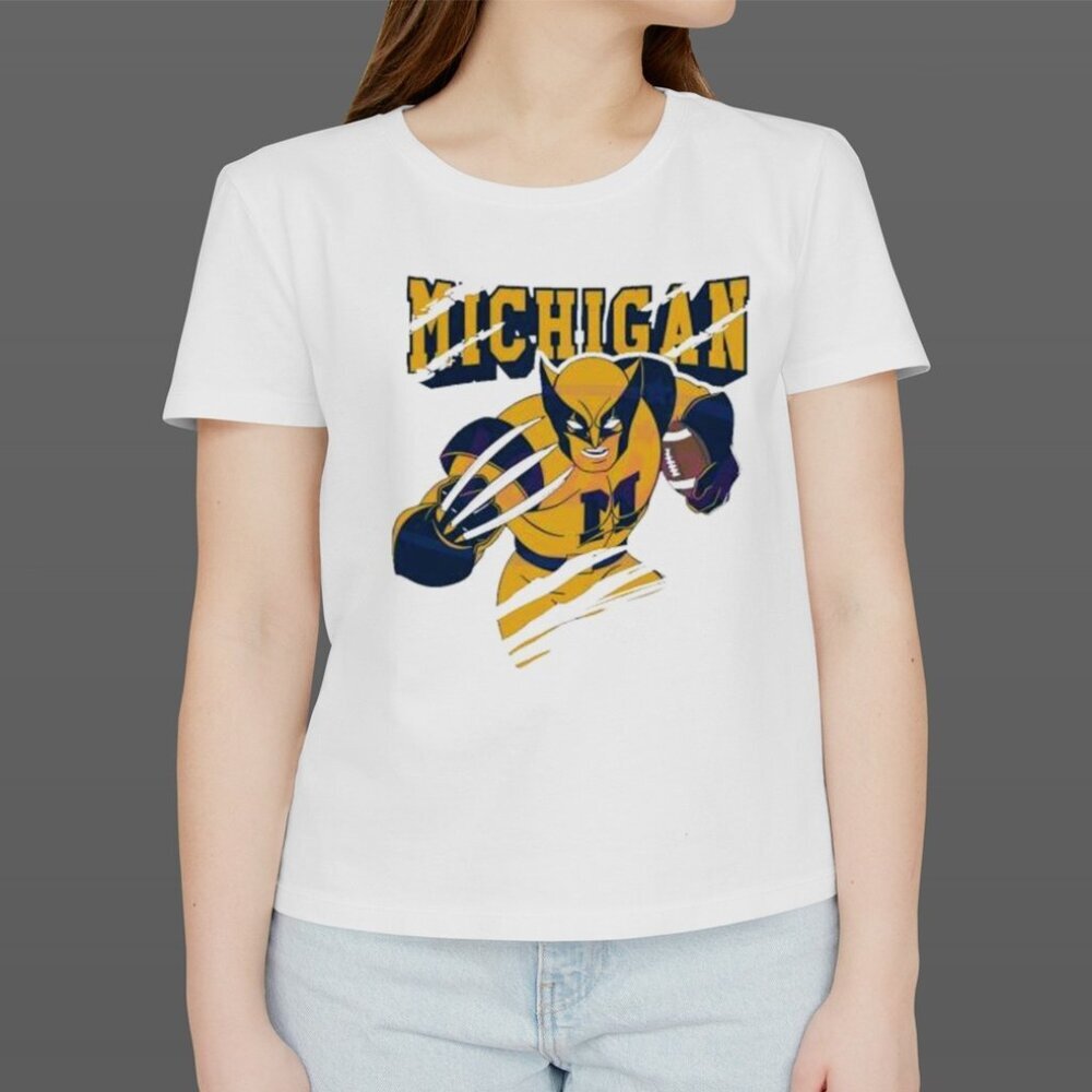 Badman Michigan Wolverines Mandalorian Football Retro Sports Fan Collector 05